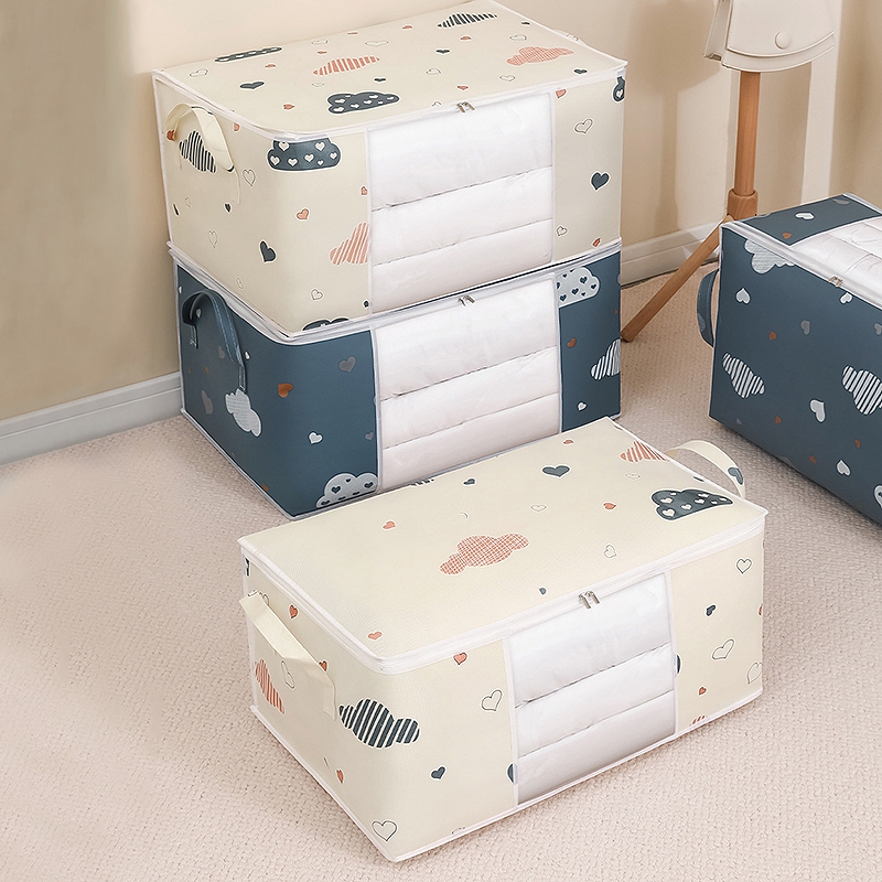 Decke-Kleidungs-Aufbewahrungstasche, großes FassungsvermöGen, Bettdecke, Decke, Sortierbeutel, staubdichter Schrank, Unterbett-Aufbewahrung, feuchtigkeitsbeständiger Organizer