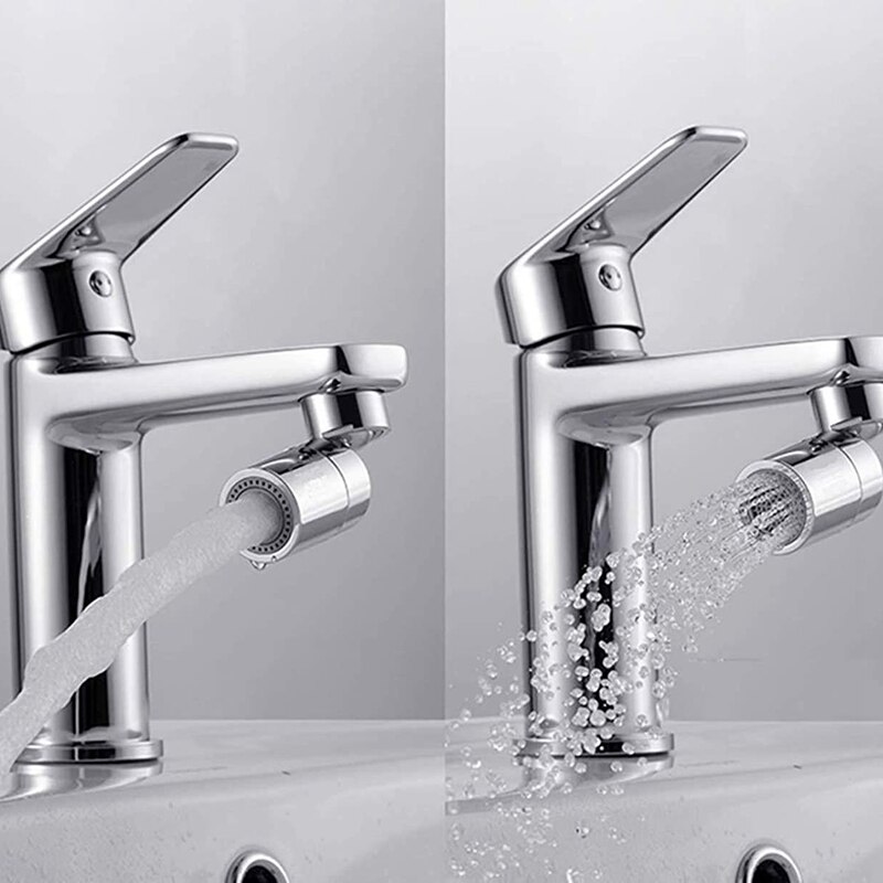 ! 80 Graden Swivel Kraan Beluchter, Grote Hoek Draaien Wastafel Kraan Beluchter, Dual Functie Keukenkraan Beluchter