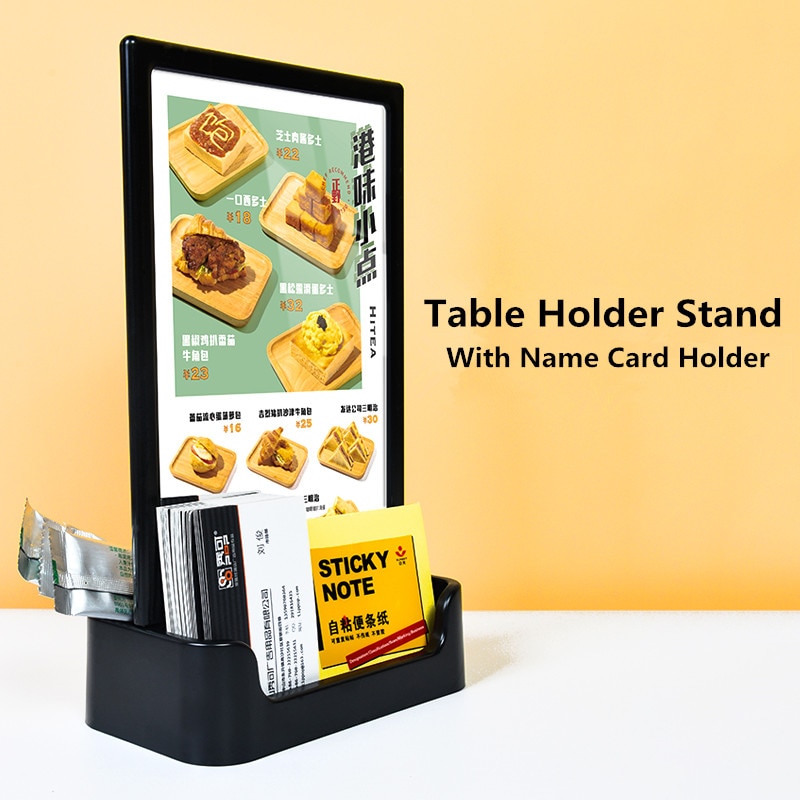 A5 T-shaped Table Stand-up Menu Card Holder Display Stand For Hotel, Home, Office, Store, Restaraunt Menu Poster Ad Frame