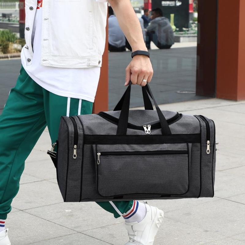 Sportspose træning gym taske fritid rejser fitness håndtaske stor kapacitet nylon bærbar rejsetaske unisex sportslige tote