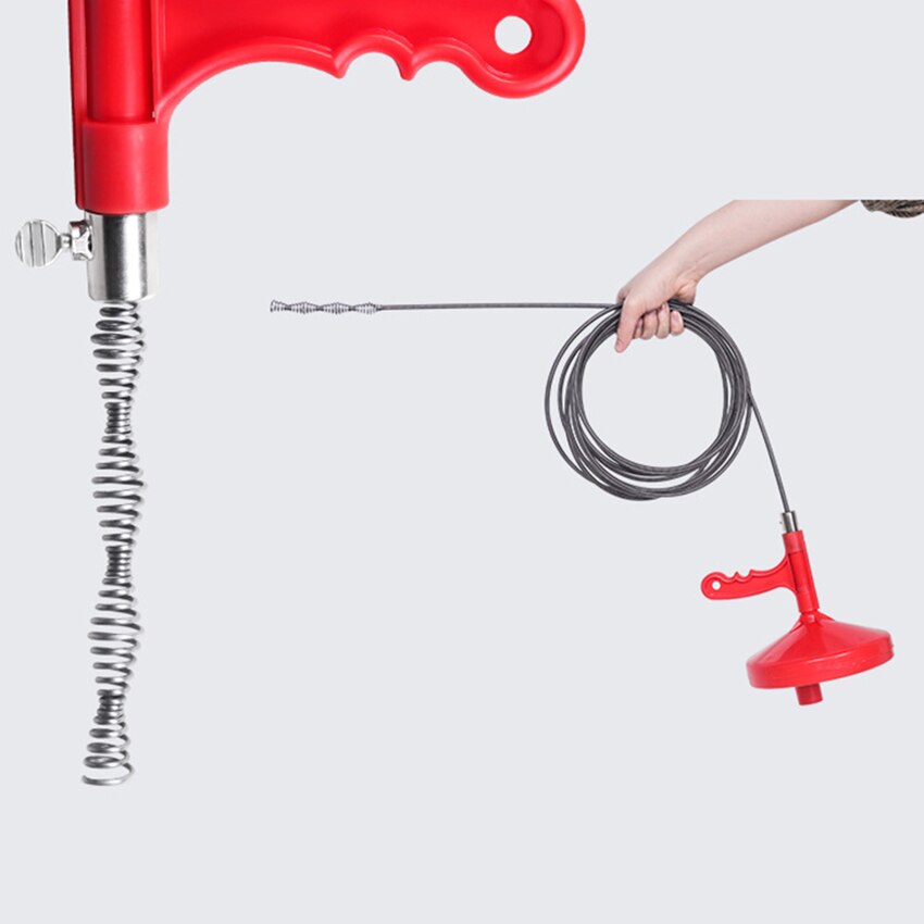 7M Cuisine Drain D&#39;égout Nettoyeurs Câble Évier Outils De Nettoyage, Baignoire Vidange Nettoyant Wc Drague Nettoyer Le Pipeline Sabot