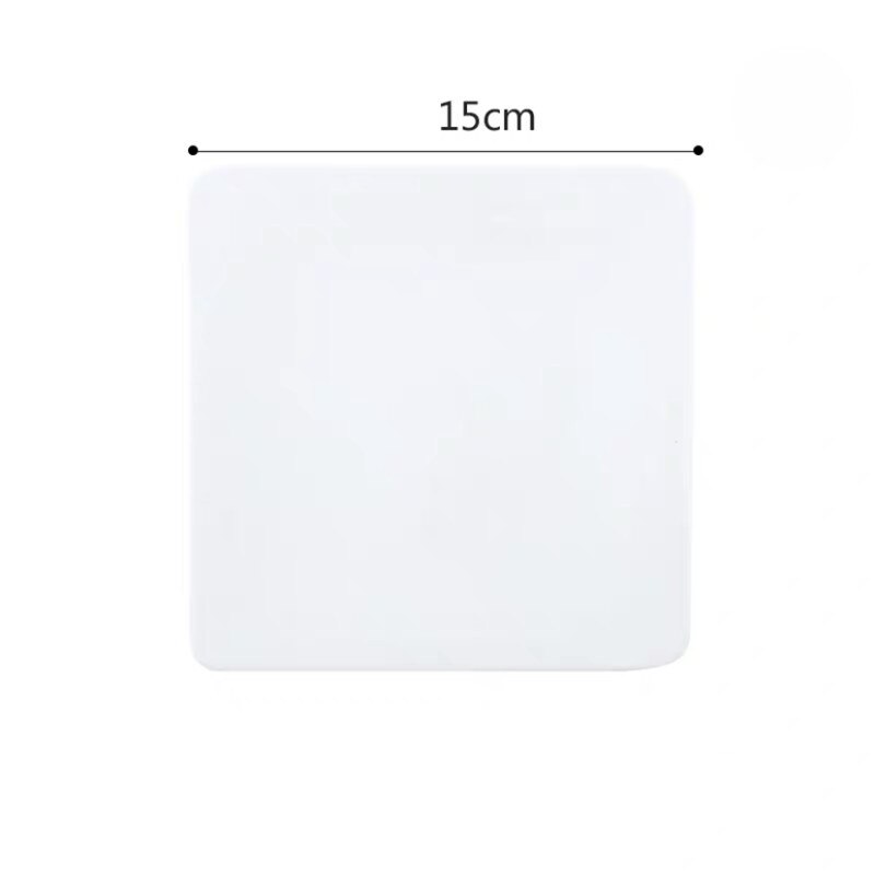 Ceramic Japanese Sushi Pizza Plate White Porcelain Cake Bread Tray Kitchen Dessert Plate Baking Tableware: 6 inch square