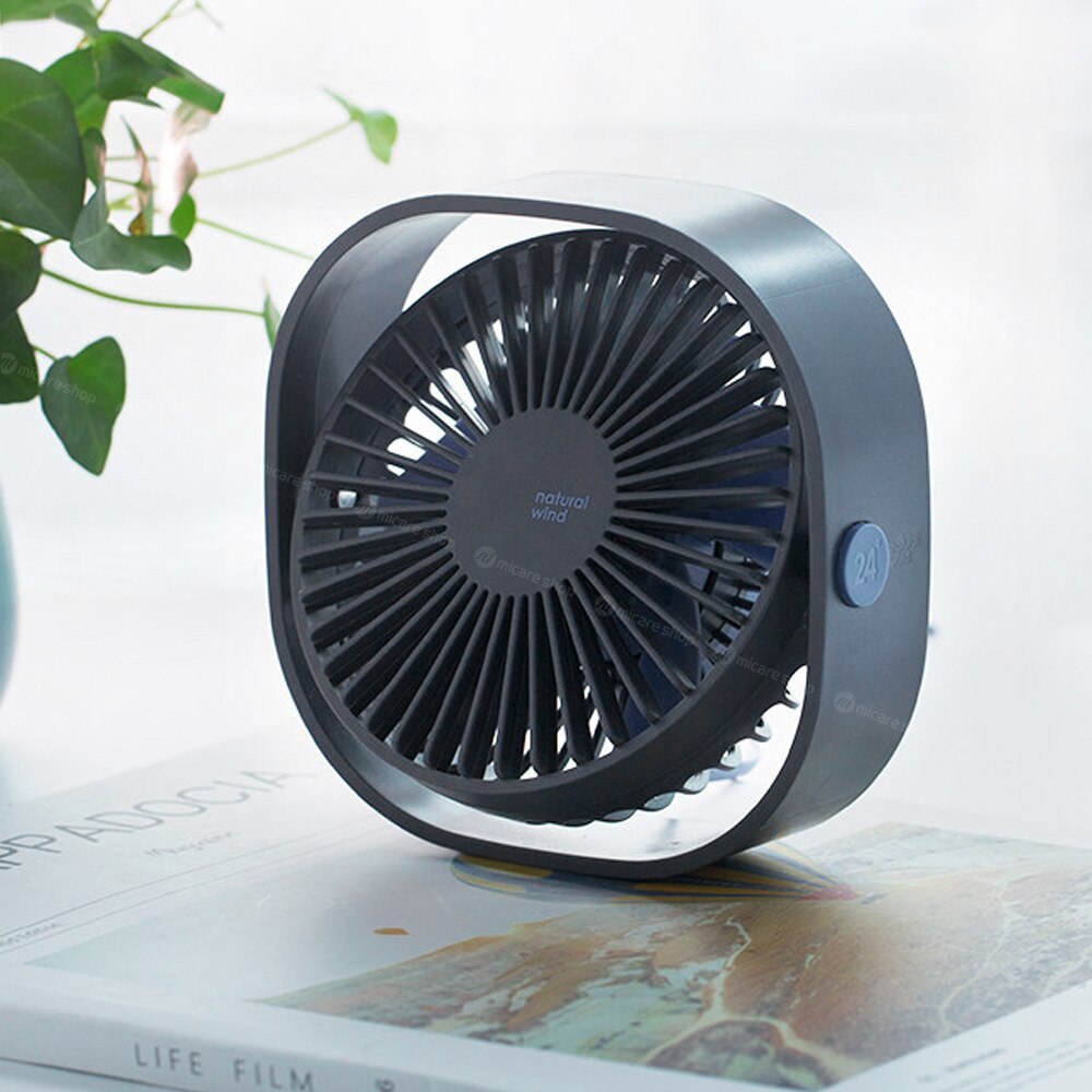 Mini Usb Tafel Ventilator Draagbare Airconditioning Voor Thuis 3 Speed Cooling Ventilator Koeler Desktop Fans 360 Rotatie Verstelbare: Blue