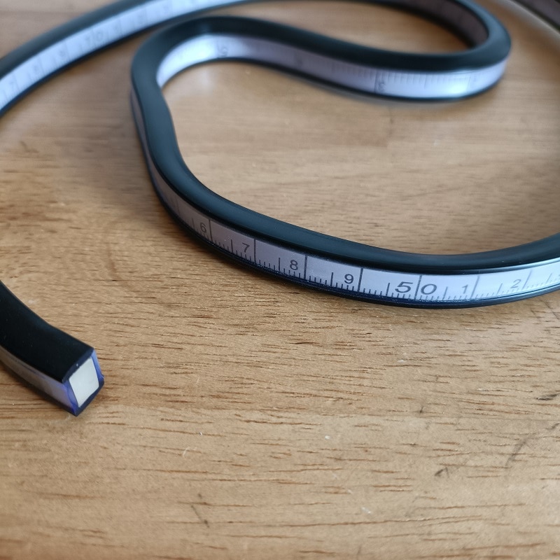 Inch and Metric Curve Ruler Soft Flexible Curve Ruler Drafting Drawing Tool for Patchwork Engineering Drawing Mapping