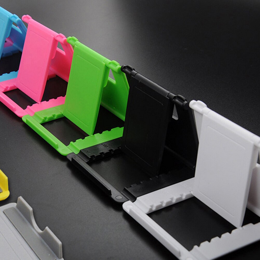 Universal Plastic Adjustable Folding Desktop Table Phone Holder Bracket Stand