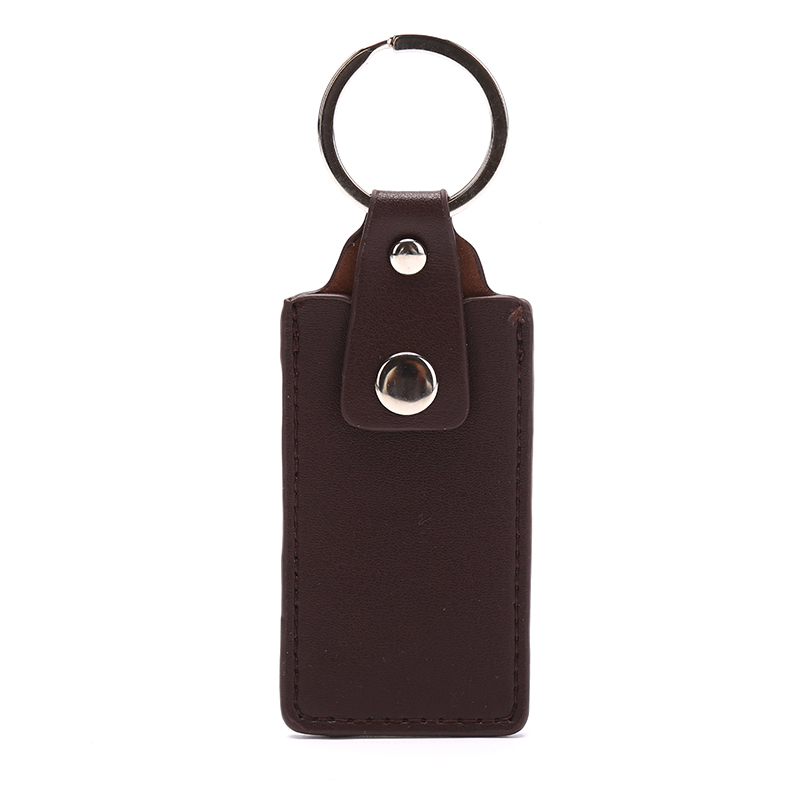 1pc estojos de couro pu para pen drive, chaveiros, bolsas de armazenamento para disco u com fecho, capa protetora, porta-chaves 10*4cm: Verde claro