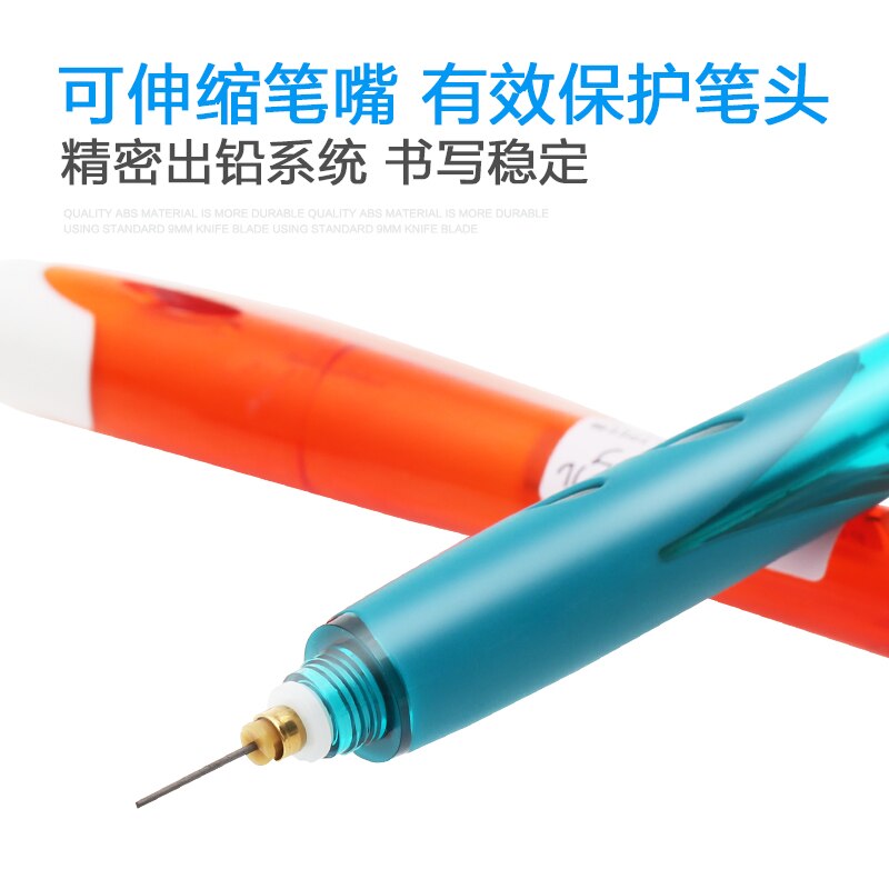 Pilot HRG-10R Farbe Stift Stange Mechanische Bleistifte einstellen Schwarz Schreiben Farbe 0,5mm HB SchöNe Grundschule Briefpapier mit Radiergummi