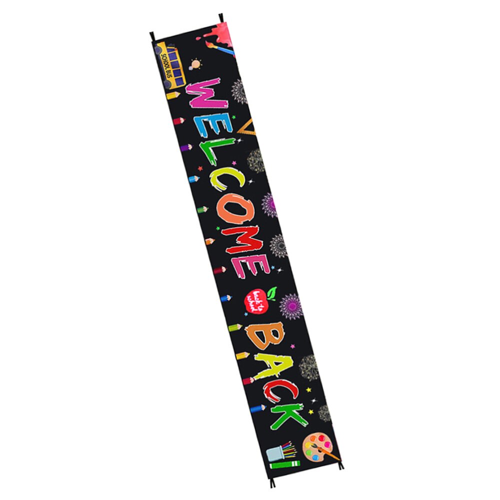 1 Pc Welcome Back To School Backdrop Classroom Scene Layout Props Back To School Hanging for School Party