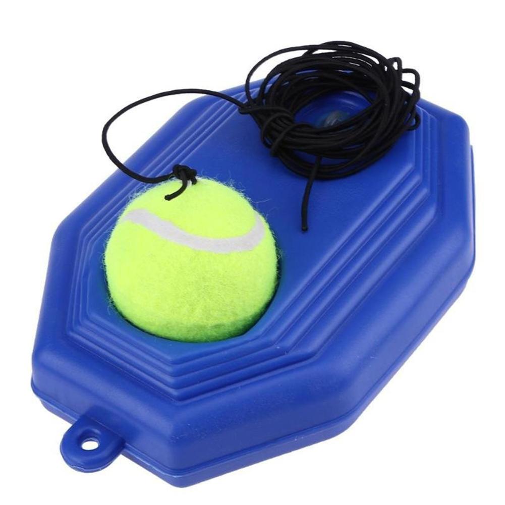 Portable Single Trainer Self-Study Tennis Training Tool Exercise Tennis Practice Trainer Baseboard Sparring Device Ball Holder