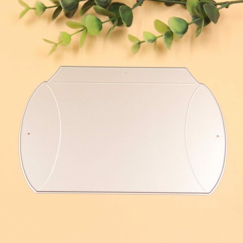 Caja de almohada para troquelado, plantillas para álbum de recortes, relieve, adornos para manualidades
