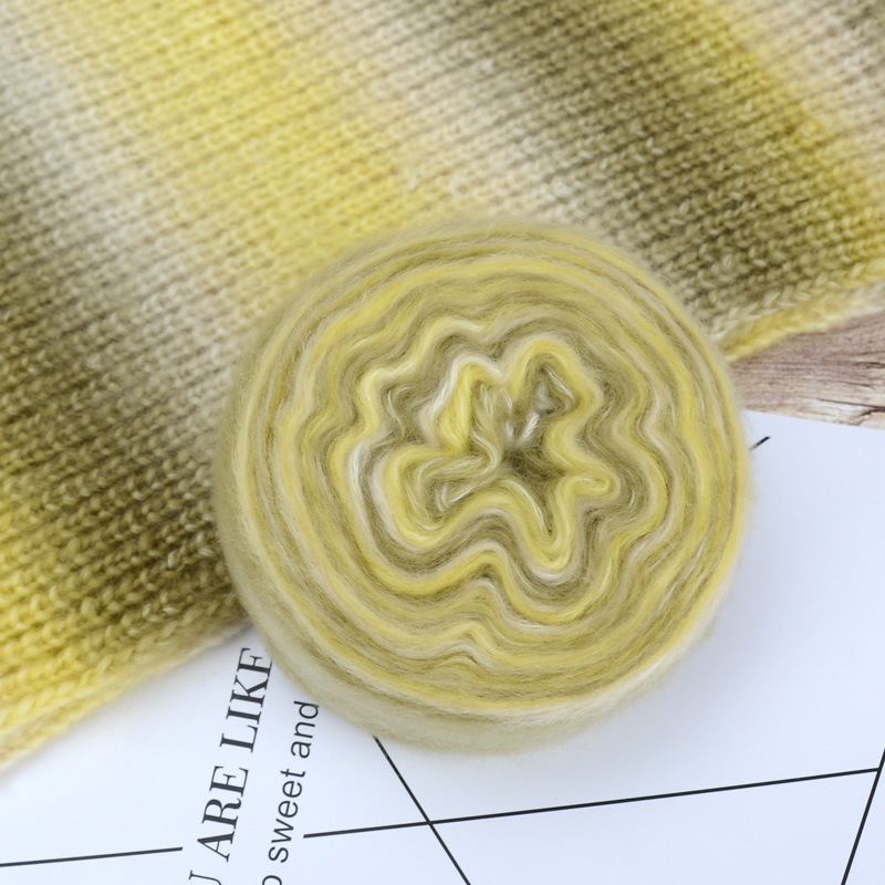 100g Long Plush Mohair Wool Blend Yarn for Hand-Knitting Fine DIY Crochet Thread Socks Scarves Sweaters Blankets: Red