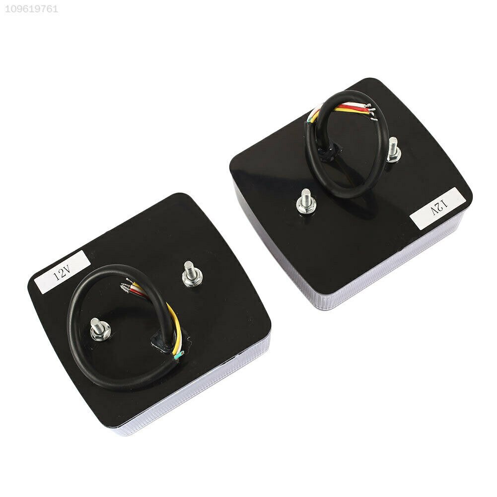 Pair 2x Waterproof Rear Led Trailer Tail Lights Kit Truck Universal 12V 15LED Campers Lamp Trailer Taillights