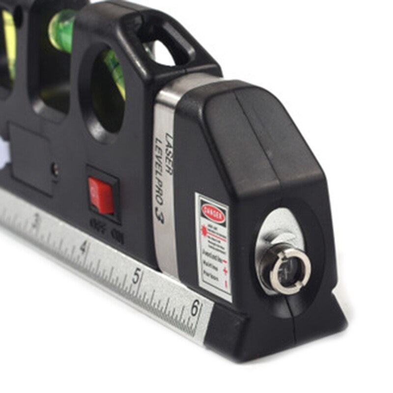 Horizontaal verticaal meetinstrument 8ft aligner standaard en metrische linialen multifunctionele meetlat zwart