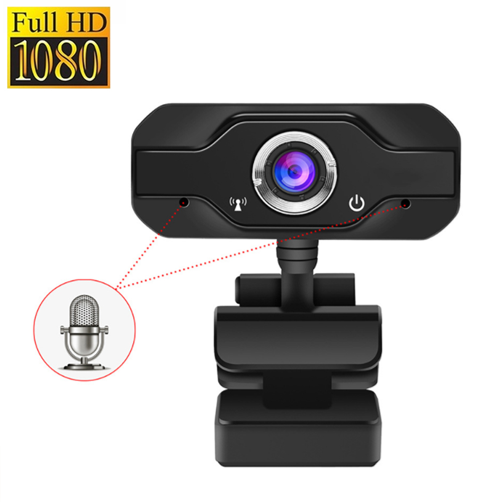 1080P Webcam Conference Portable Microphone USB Rechargeable For Laptops Games HD Camera With Microphone For PC Computer: 1080P