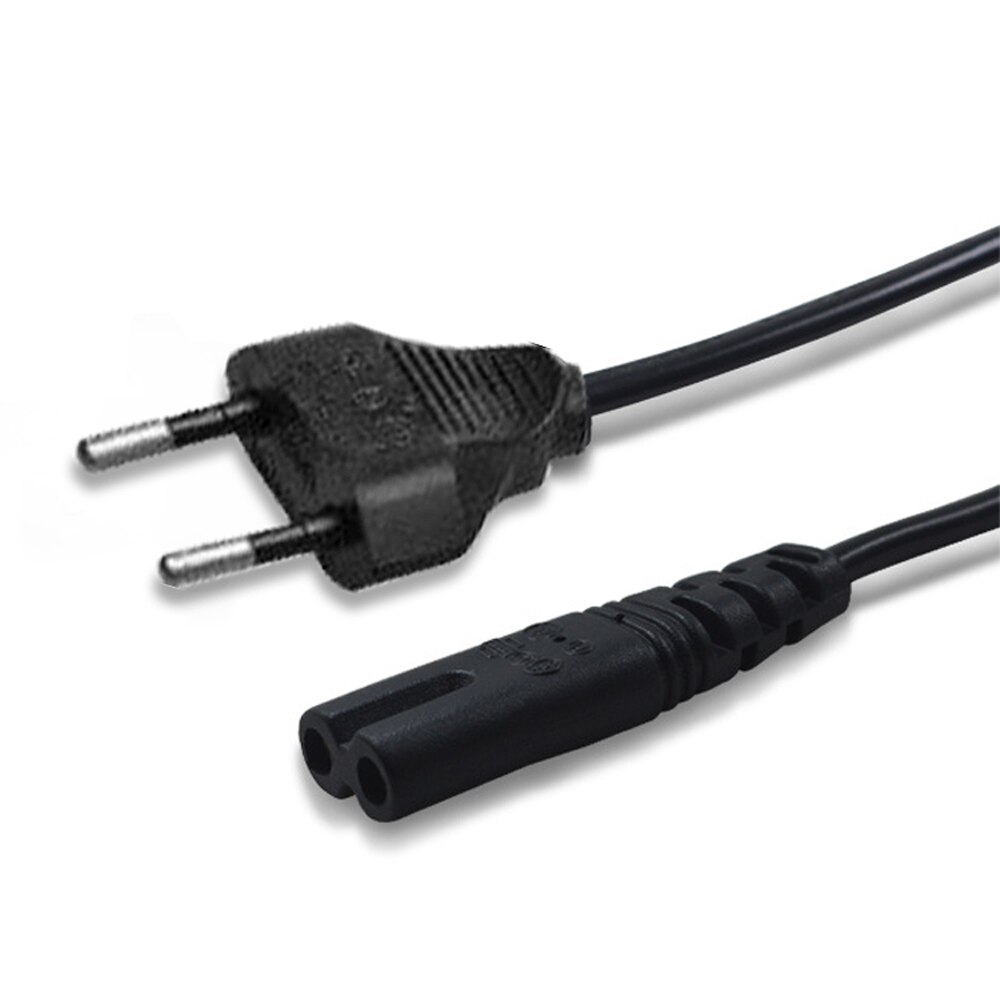 2-- polige stroomkabel 3.0m stroomkabels voor desktop, laptop, thuis en op kantoor