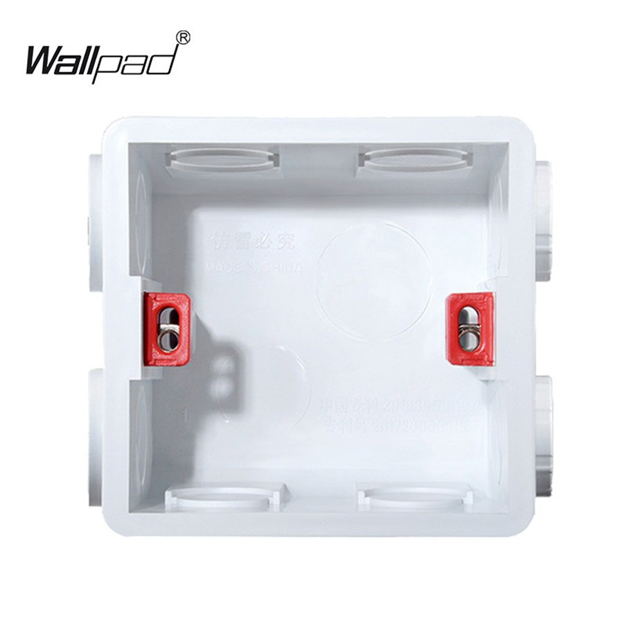 Wallpad Luxury Aluminum Alloy Panel Frame Silver Hotel Panel Vertical and Horizon Frame 1 2 3 4 5 Frames Panel Only: 86 Box