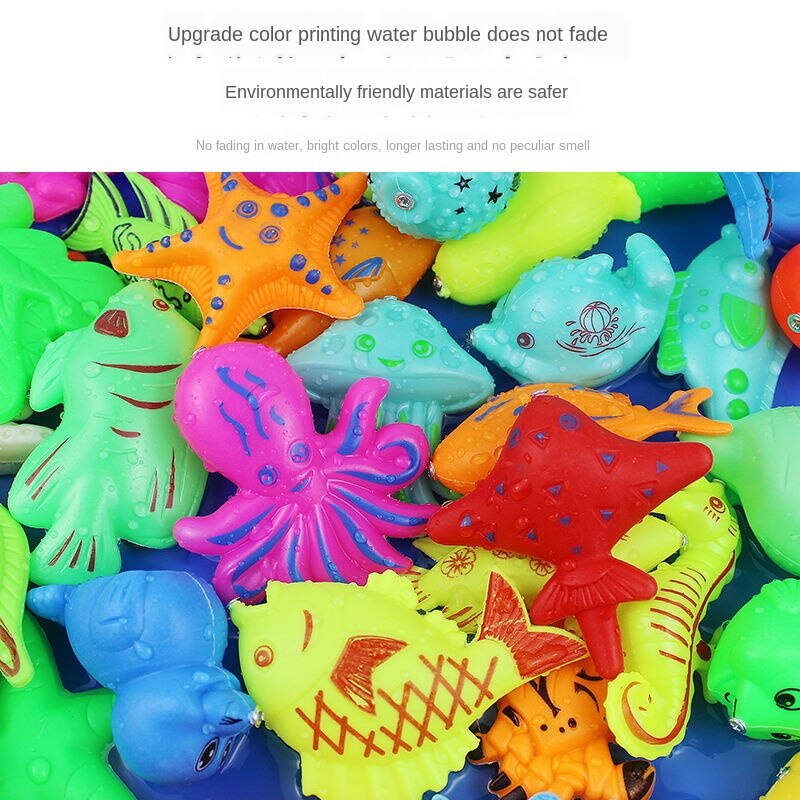 1-5-Jaar-Oude Hengel Simuleert Speelgoed Vissen Zwembad, ontwikkelt Speelgoed Om Trein Hand En De Hersenen Coördinatie Vermogen.