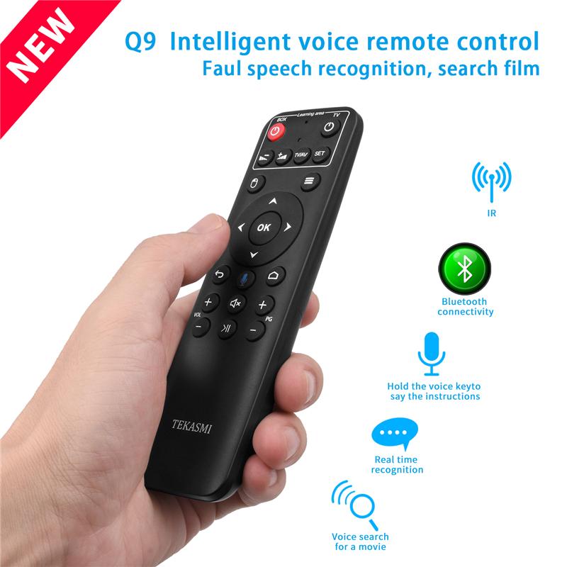 Intelligente Bt Voice Afstandsbediening Q9 22 Toetsen 6 Sleutel Ir Plastic Siliconen Fly Per Android Tv Box /Mini pc/Tv/Win 10