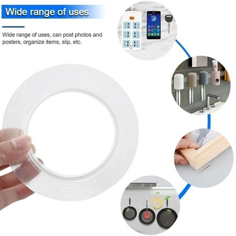 Fita sem emenda da chave do telefone móvel lavável das ferramentas transparentes da cozinha da fita 1m/3.0m/5m