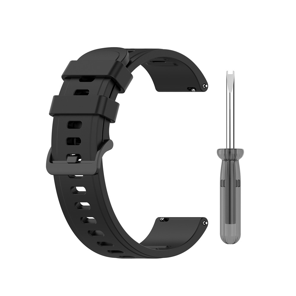 Pehmeä silikoninen kellon ranneke xiaomi huami amazfit neo smart kellon vaihtorannekkeella työkaluvyötarvikkeilla urheiluranneke: Musta