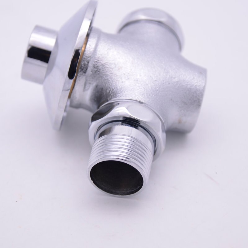 SPRING SUMMER Buried wall Brass Manual Lever Handle Toilet Flush Valve Time Delay Self Closing Exposed