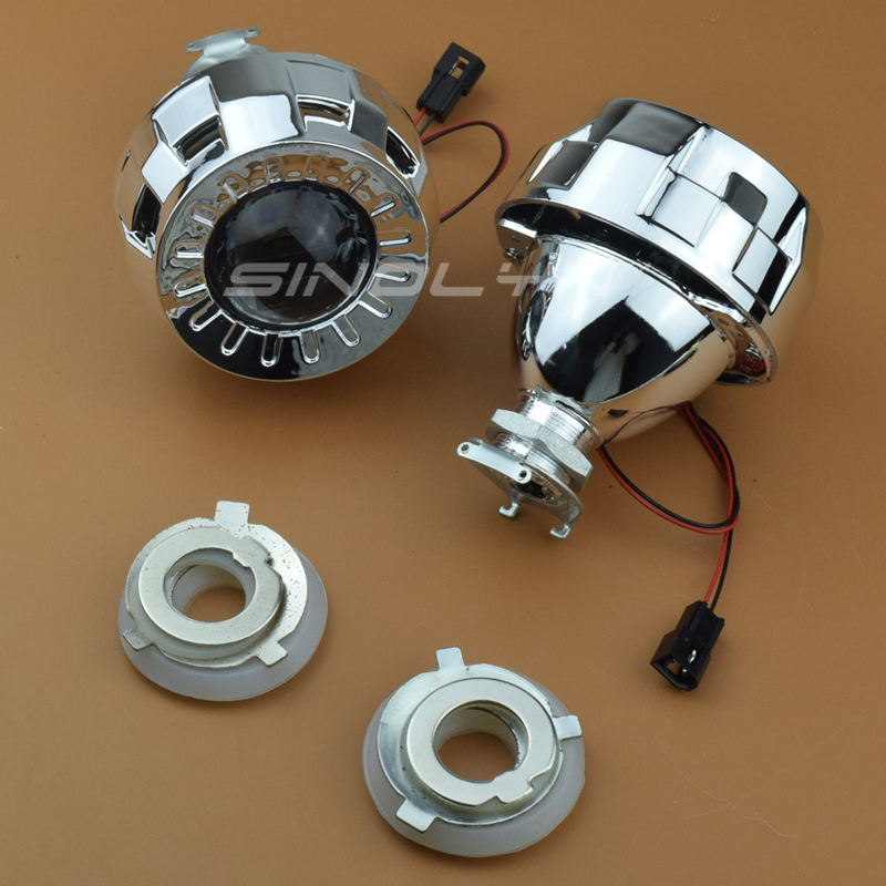 Sinolyn Linsen in Scheinwerfer 1,8 2,0 Bi-Xenon-Objektiv versteckt Projektor Für H4 H7 Auto Lichter Zubehör Nachrügestochen Motorrad DIY Stil