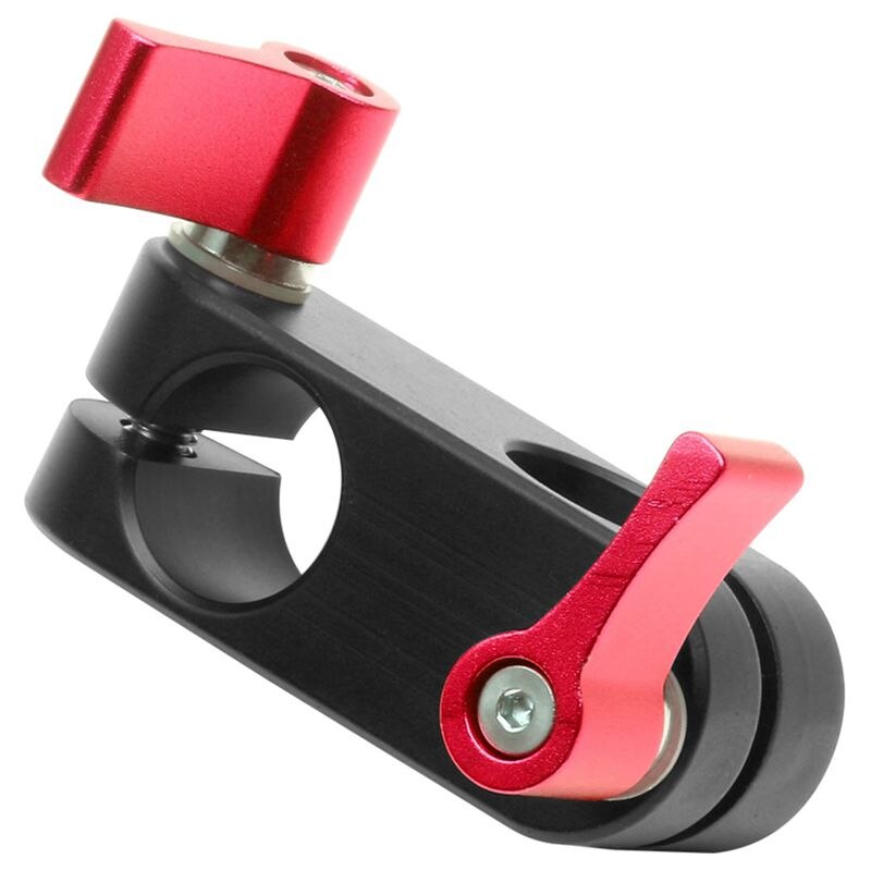 90 Degree Right Angle 15mm Rod Rig Clamp Adapter for 5D2 5D3 A7sGH4 DSLR Camera Photography System Photo Studio Handgrip Monitor