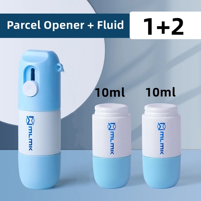 Thermal Paper Correction Fluid Fast-Drying Anti Peep Identity Information with Unboxing Knife Privacy ID Info Quick Eraser Tools: Gold