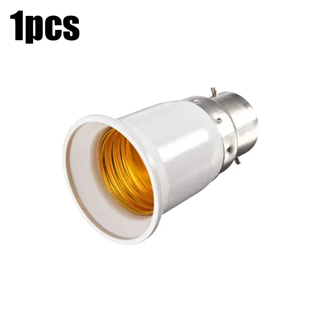 1/5 stk. lampefatninger konverter led-lamper pæresokkel konverteringsholder konvertere  b22 to e27 fatningsadaptere pæreholdere: Beige