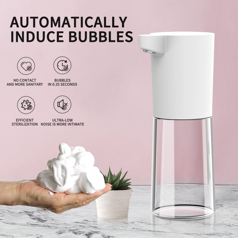 500Ml Schuim Zeep Dispensers Verticale Touchless Smart Zeepdispenser Handwasmachine Automatische Elektrische Zeepdispenser