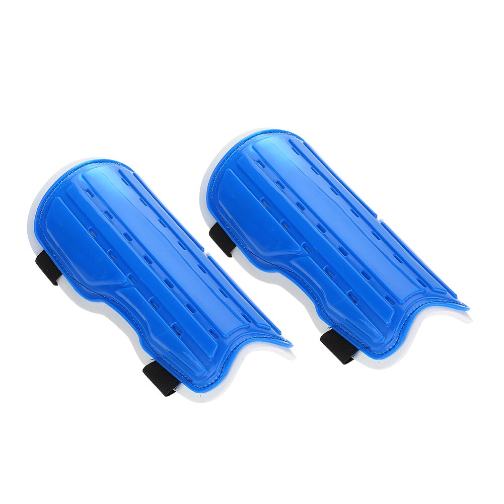 1 Pair Adjustable Band Leg Protection Shin Pads Football Protectors Kids And Adult Soccer Shin Guard Football Protective Pads: Blue