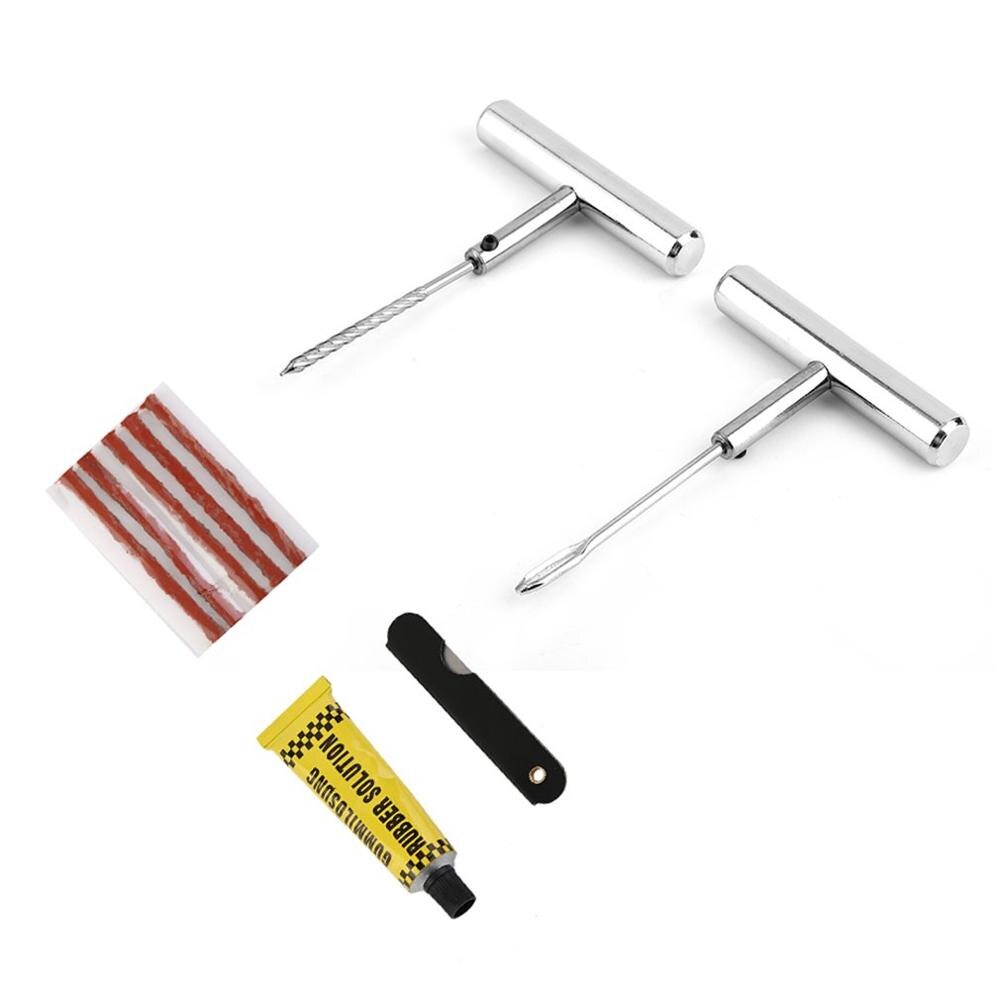 Useful Automobile Bike Tubeless Tire Repair Kit Tyre Puncture Car Tire Plug Repair Garage Tool Kit Accessories Set