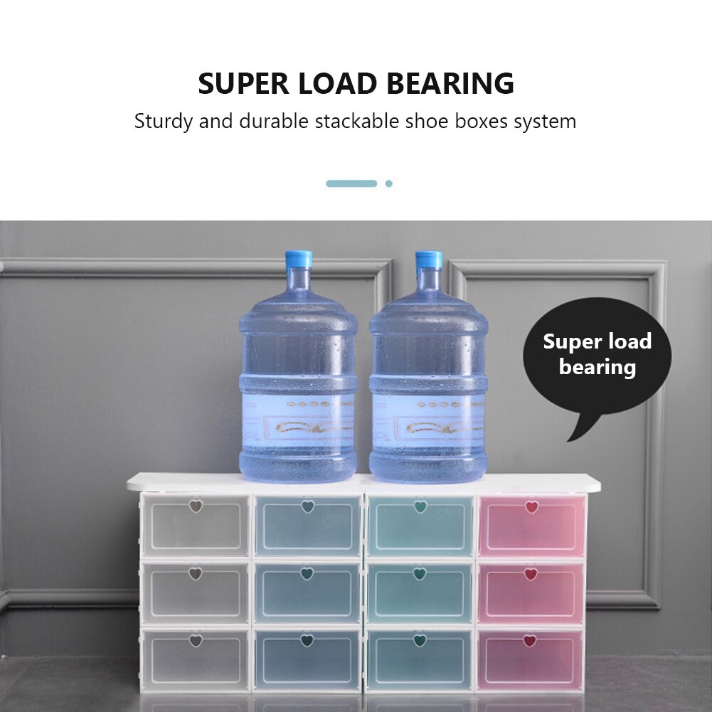 1Pc Opvouwbare Clear Schoenen Opbergdoos Schoenendoos Lade Organizer Huishoudelijke Diy Schoenendoos Lade Divider Thuis Opslag Stapelen