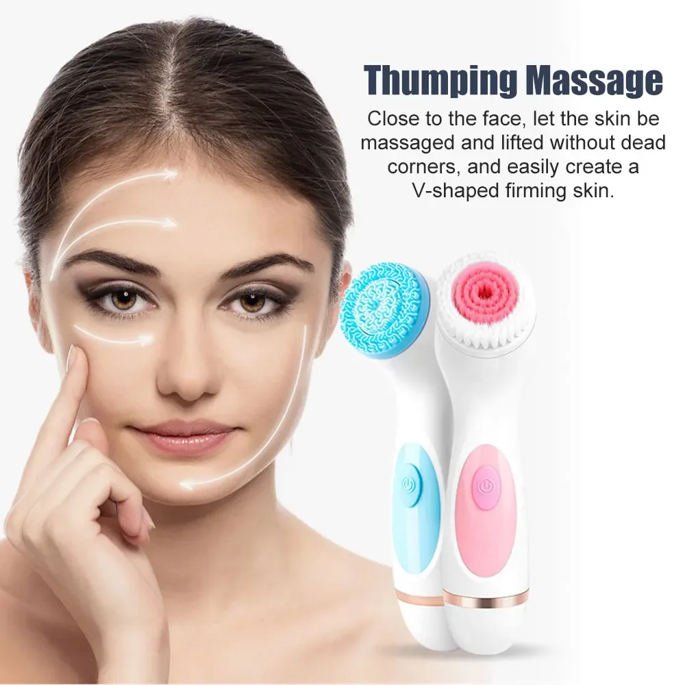 3 IN 1 Elektrische Gesichtsreiniger Gesichtsreinigungsbürste Waschmaschine Spa Hautpflege Massagegerät Mitesser Reinigung Gesichtsreiniger Werkzeuge