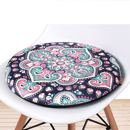 Geheugen katoen ronde pad rotan stoel ronde kruk ronde antislip kussen verdikking persoonlijkheid balkon mat venster pad: F