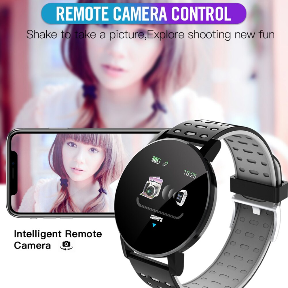 Bluetooth Smartwatch hommes pression artérielle femmes Sport fréquence cardiaque FitenessTracker Bracelet pour Android IOS montre intelligente ronde PK D20