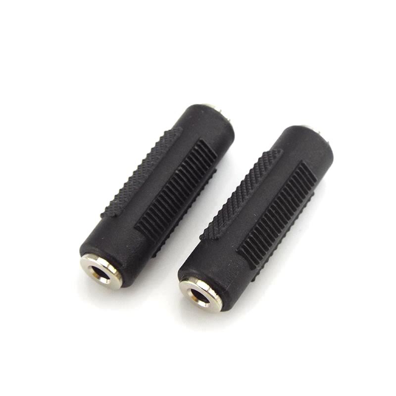 Adaptateur de prise Jack Audio femelle à femelle, 2 pièces, 3.5mm, connecteur de coupleur stéréo, Matel