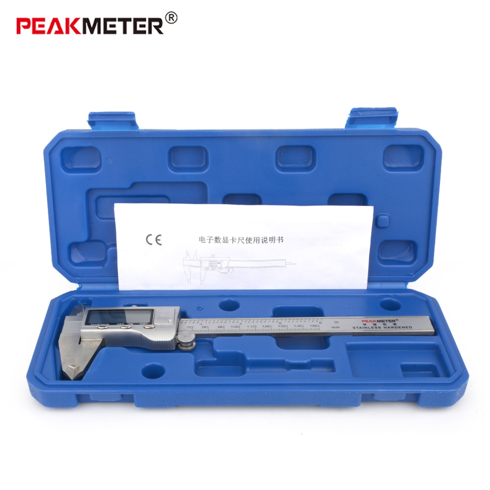6-inch Electronic Digital Vernier Caliper Micrometer Measuring 0-150mm Stainless Steel Calipers Gauge Measuring & Gauging Tools