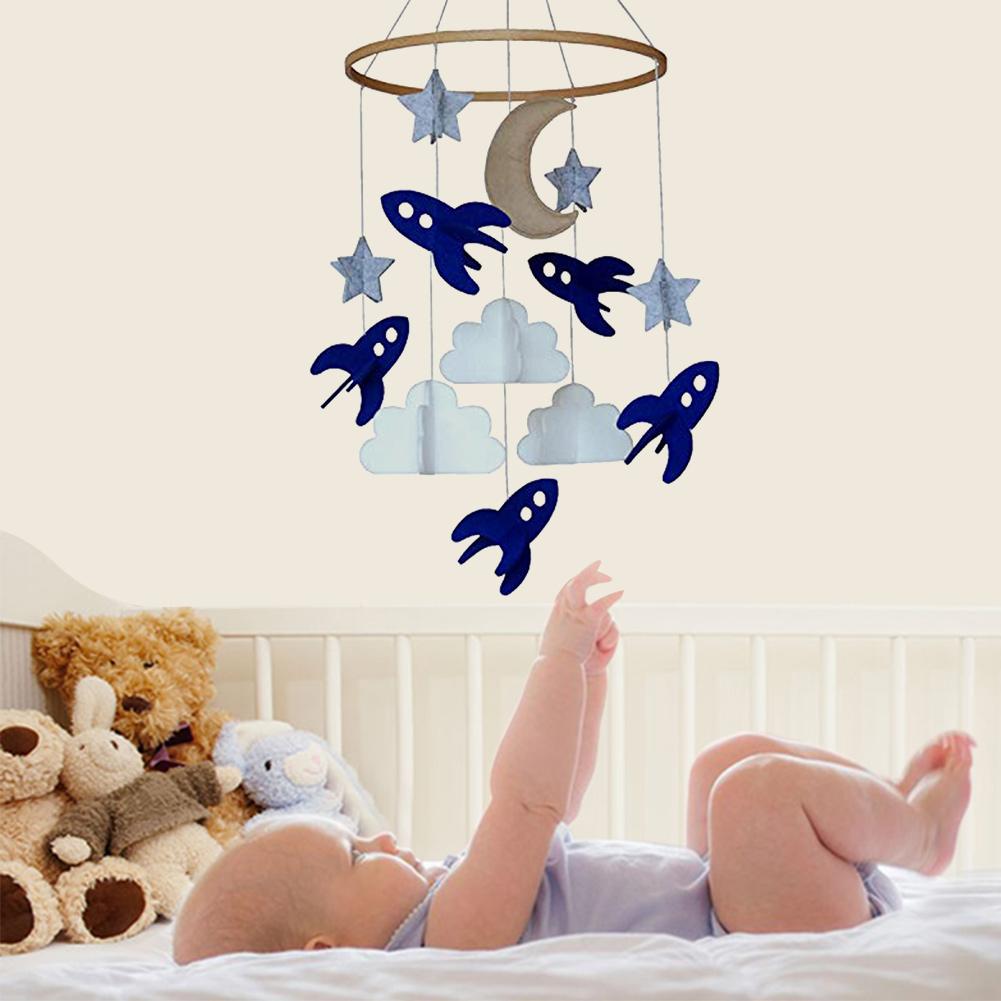 Atrapasueños colgante para cuna de bebé, atrapasueños móvil, estrellas, nubes, Luna, decoración para dormitorio infantil