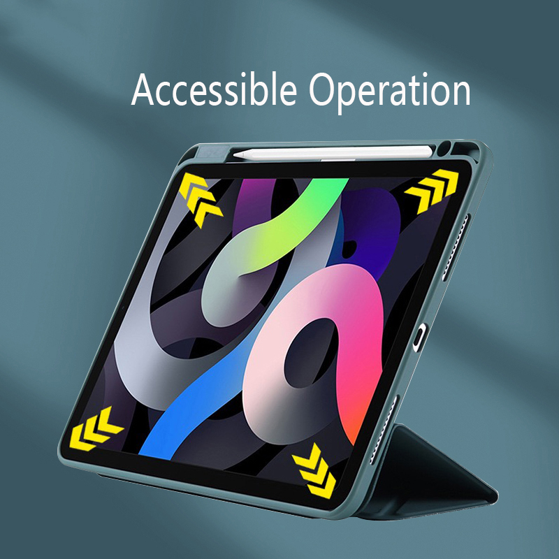 For Ipad 10 Acrylic TPU Y-fold Multifunctional Protective Case For IPad 7 8 9 10.2 Case Tablet Sleeve Pro11 12.9