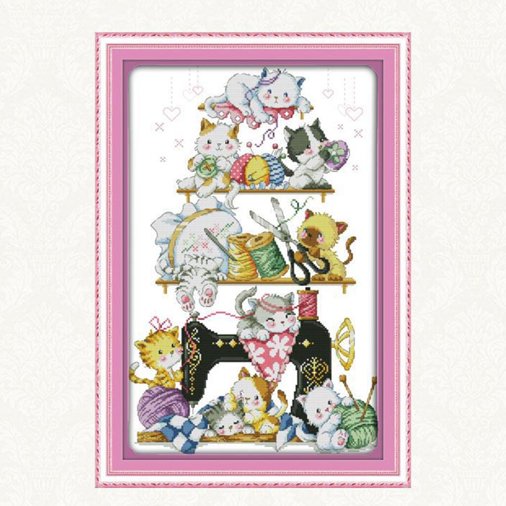 Cross Stitch Kits Dimensions 11 14 Counted Stamped for Kids Art Works