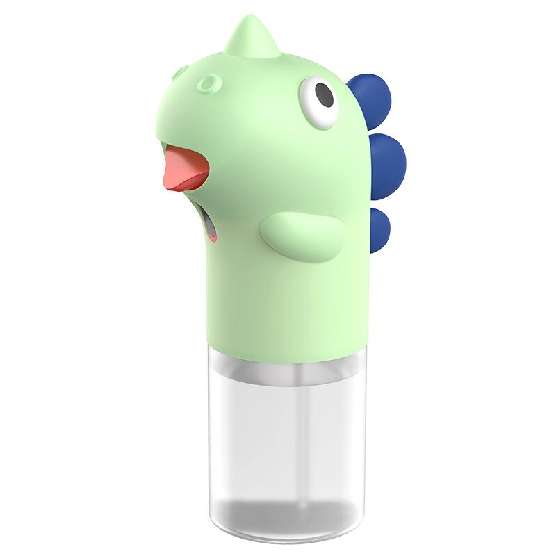 Dessin animé automatique distributeur de savon en mousse enfants capteur Intelligent lavage des mains mignon dinosaure distributeur de mousse ustensiles ménagers: green