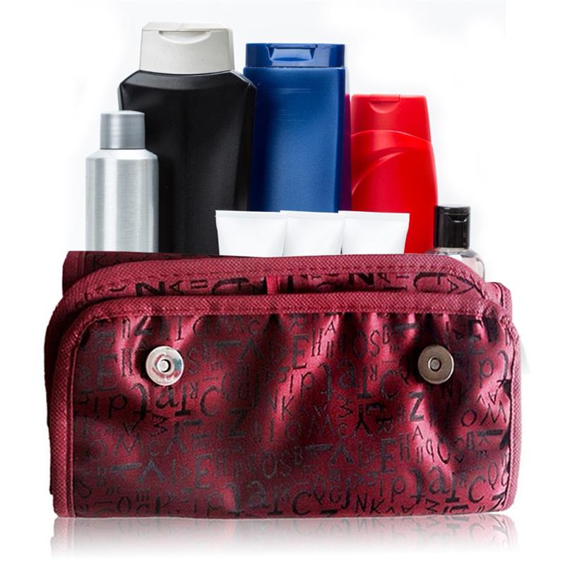 Vrouwen Makeup Tassen Travel Cosmetische Tas Toiletartikelen Organizer Waterdichte Opslag Neceser Opknoping Badkamer Waszak: Rood