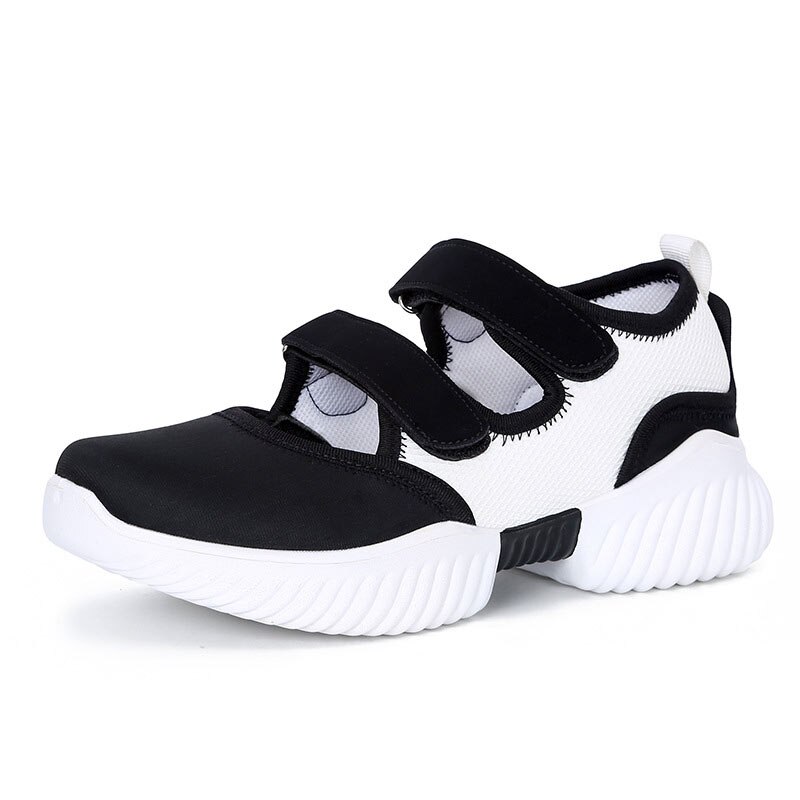 Di estate di Fondo Morbido scarpe Da Ballo delle Donne Scarpe Da Ginnastica in Mesh Traspirante Jazz Moderno Scarpe Da Ballo Delle Signore di Sport All'aperto Scarpe Sandali Femminili: Black White / 6.5