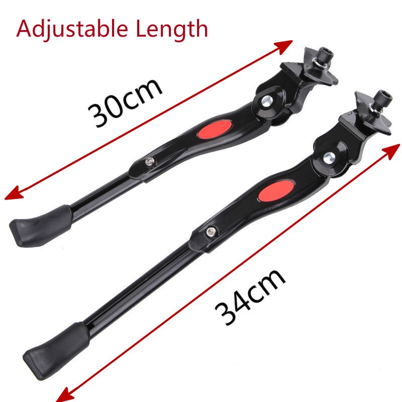 Middle Bike Stands Kickstand Aluminum Alloy Adjustable Parking Racks Mountain Bicycle Side Support Cycling Part for 20 24 26MTB