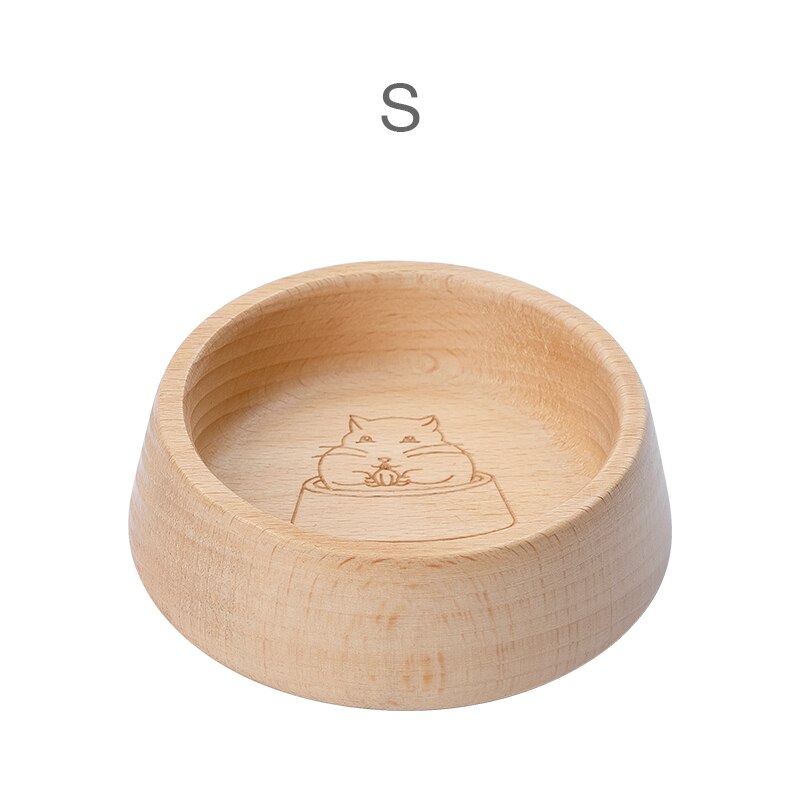 Bol en hêtre naturel pour Hamster, bol d&#39;alimentation pour petits animaux, plat de nourriture pour Hamster, Rat nain, Chipmunk, accessoires: 004