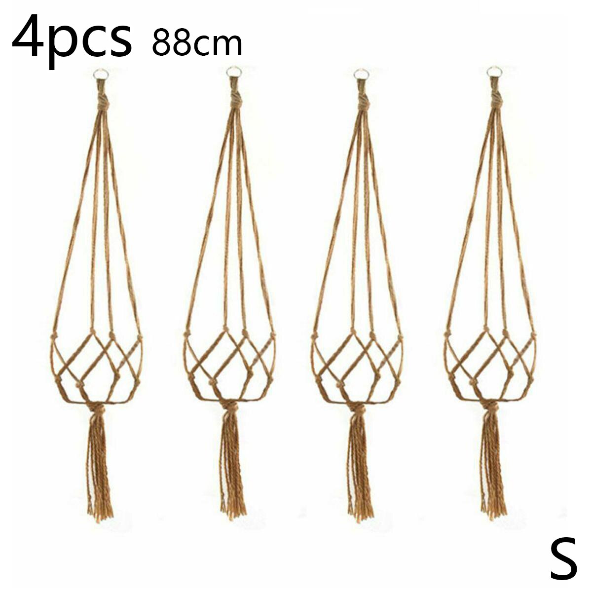 4 Pcs Plant Hanger Rope Macrame Hanging Planter Ho... – Grandado