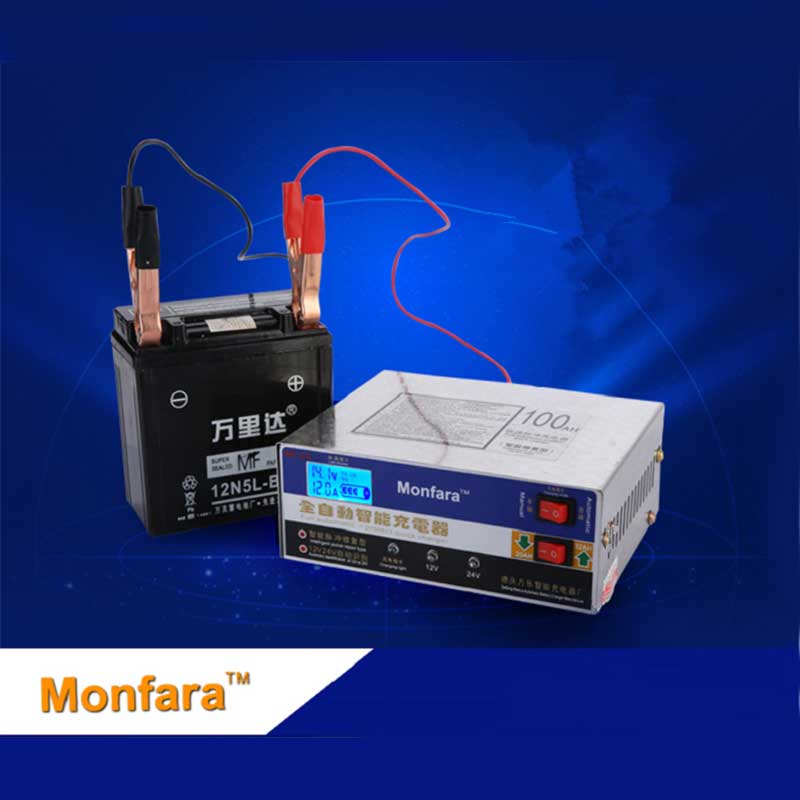 New220v Tam Otomatik Araba Pil şarj Cihazı Akıllı Darbe Onarım Pil şarj Cihazı 12 V24 V Kamyon