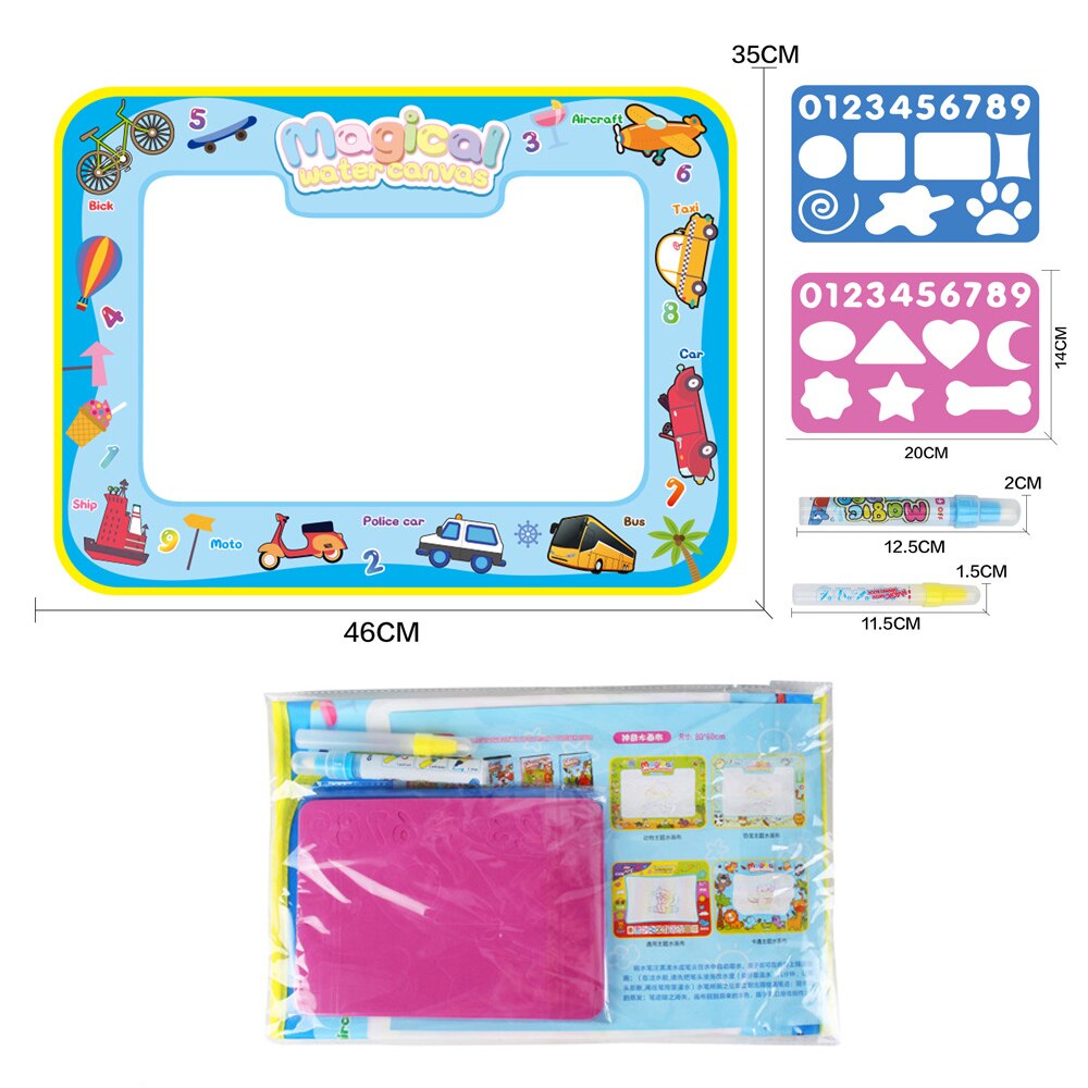 grande taille magique eau dessin tapis Doodle peinture conseil éducation précoce dessin jouet noël pour enfants directe: Small-boat
