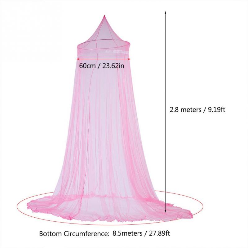 Lace Princess Kids Bed Tents Canopy Curtain Mosquito Repellent Tent Insect Reject Canopy Tent Netting for Girls: Pink